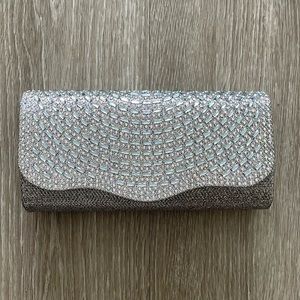 Glittery clutch